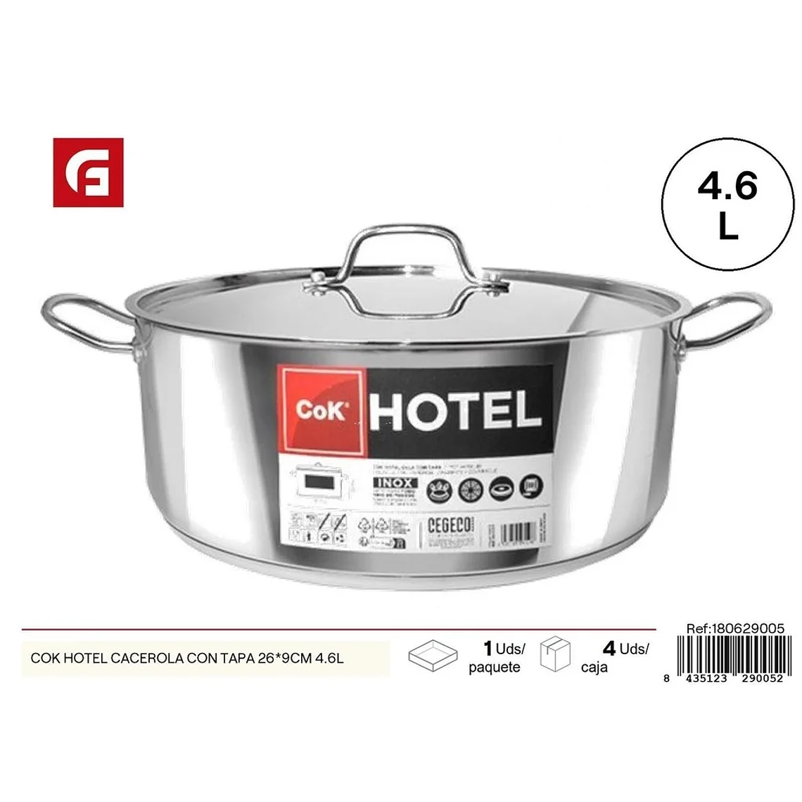 Saucepan with lid 26*9cm 4.6L - Kitchen utensils 1
