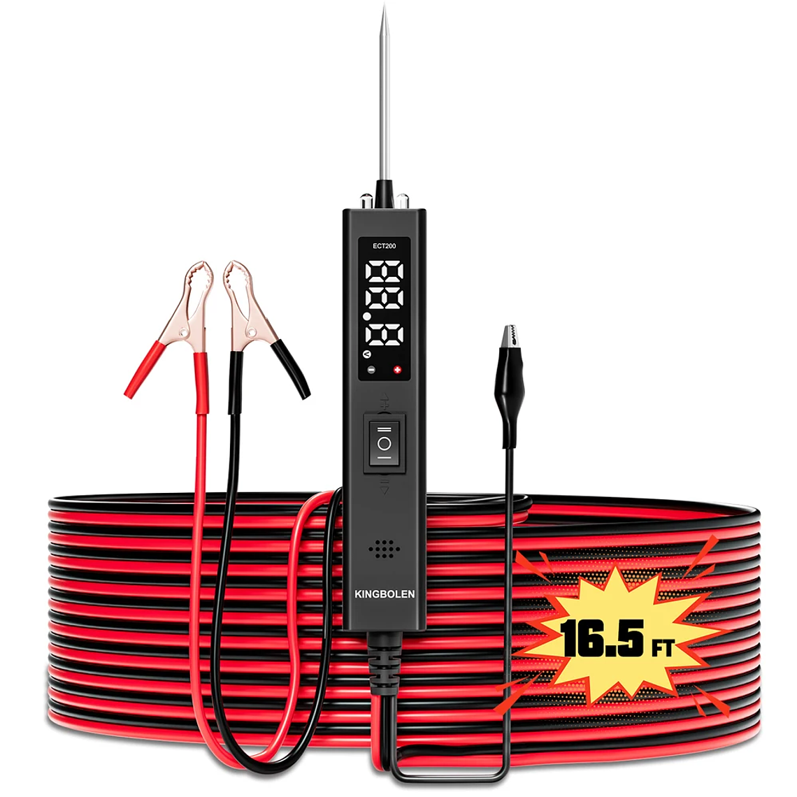 USA EU Warehouse Kingbolen ECT200 Auto Circuit Tester Upgrade Kit Power Circuit Probe Tester With 20ft Extension Cable 1
