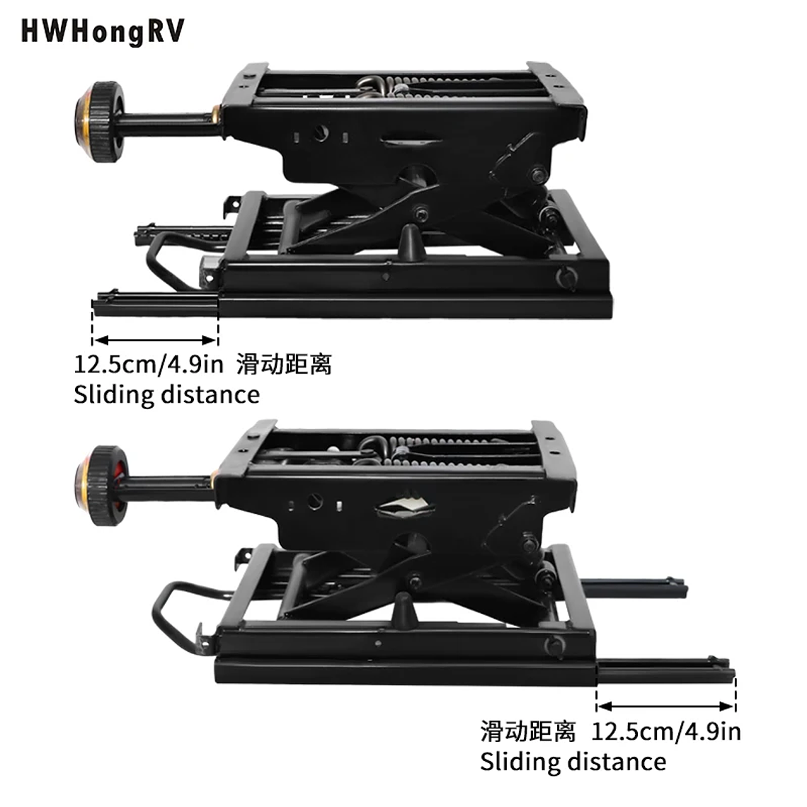 Universal Mechanical Suspension Seat Damping Base Lowering Seat with Front Handle Modified Car Seats 3