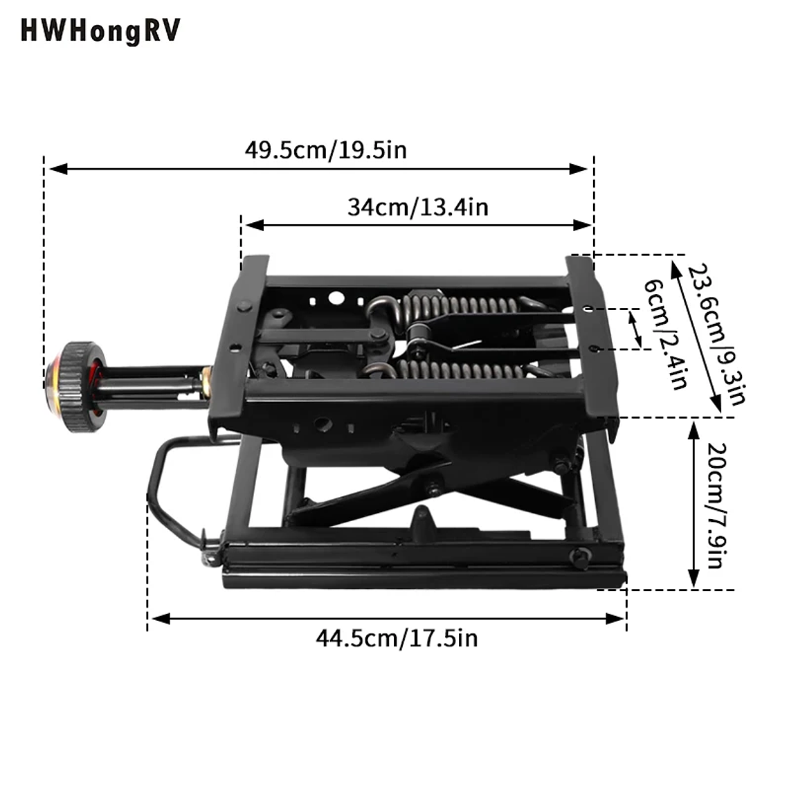 Universal Mechanical Suspension Seat Damping Base Lowering Seat with Front Handle Modified Car Seats 4