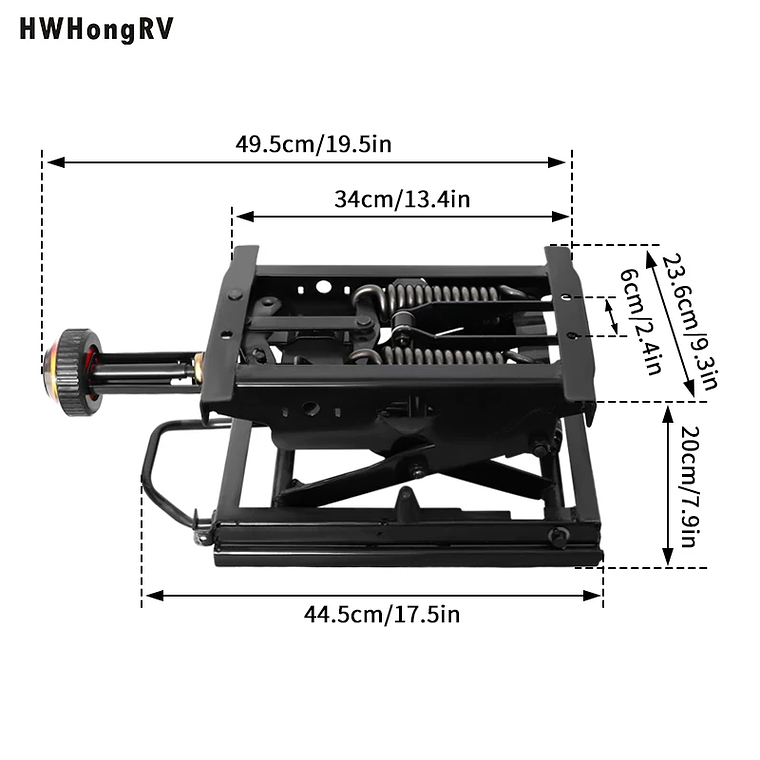 Universal Mechanical Suspension Seat Damping Base Lowering Seat with Front Handle Modified Car Seats 4