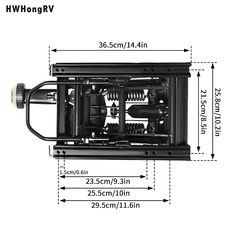 Universal Mechanical Suspension Seat Damping Base Lowering Seat with Front Handle Modified Car Seats 5