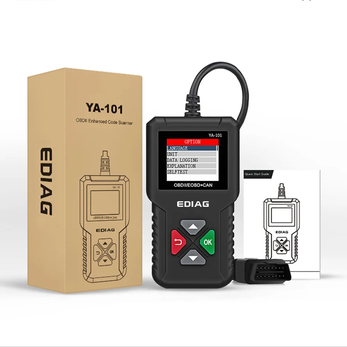 Best Selling Product 2026 EDIAG YA101 OBDII Car Code Reader Full Diagnostic OBD2 Scanner for Automotive Engine Diagnostic Tool 6