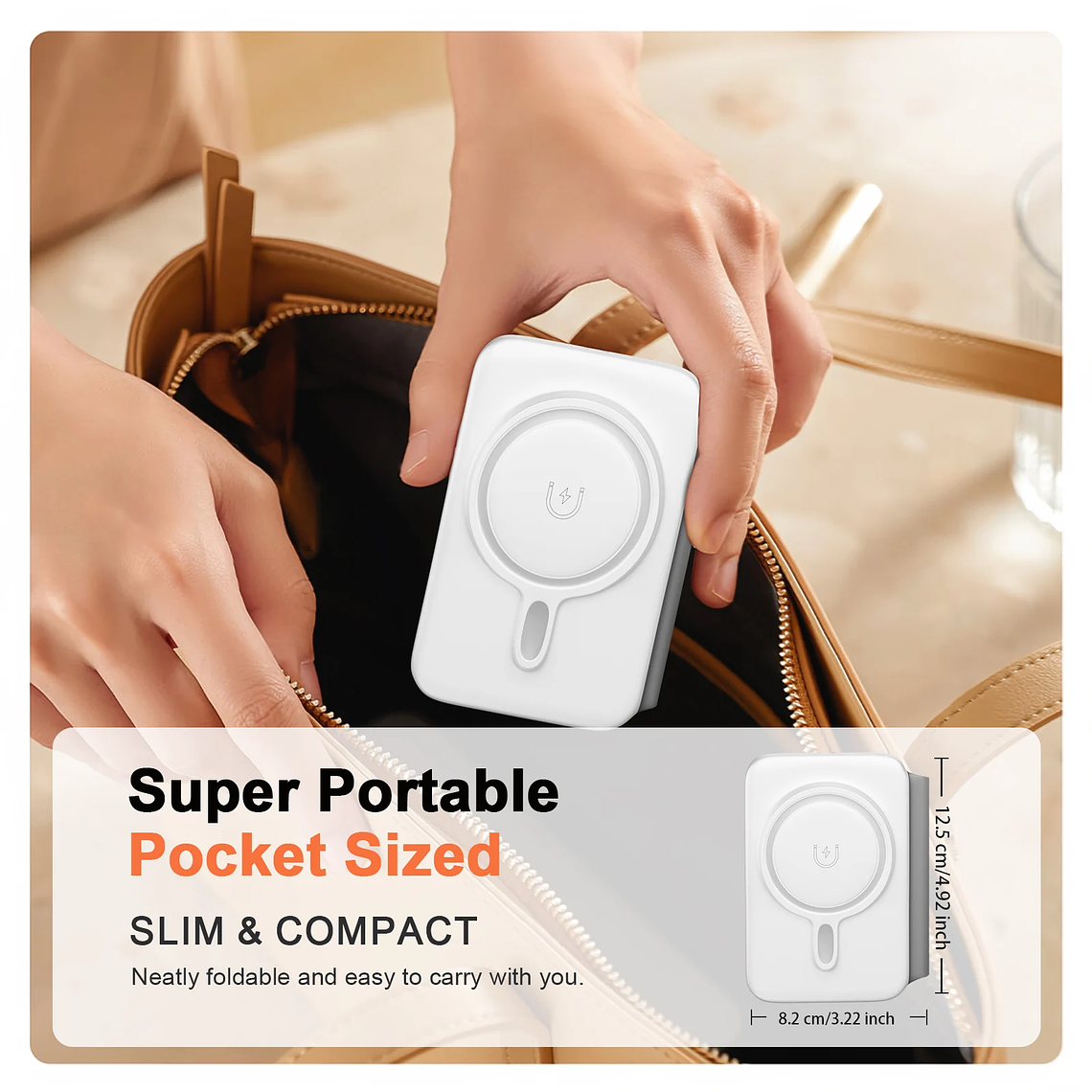 Estación de carga inalámbrica 3 en 1 plegable magnética de 15W para dispositivos Apple iPhone 16 15 14 13 12 Pro/Pro Max/Plus/Watch y Airpod 26