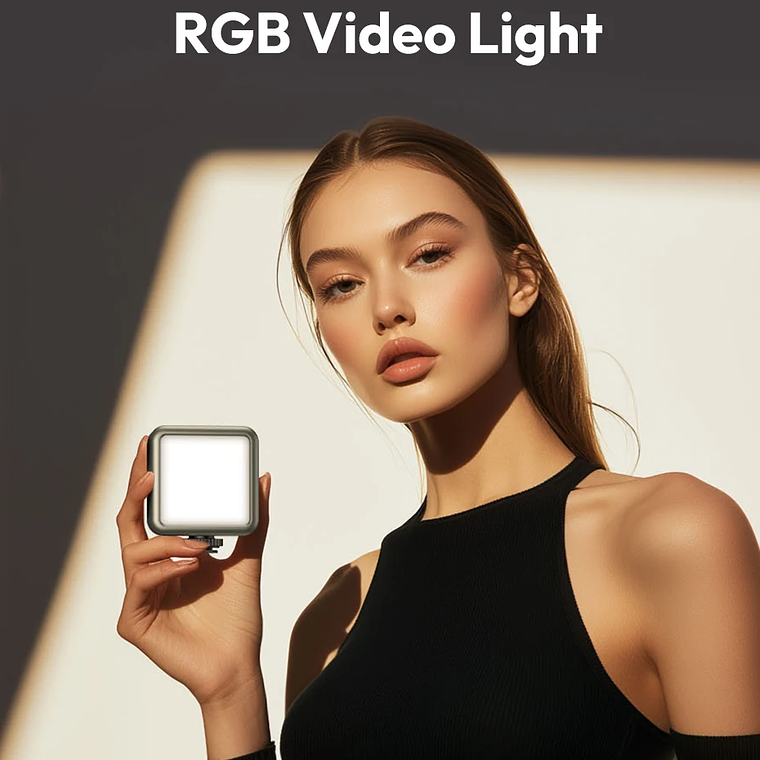 Ulanzi VL49 Mini RGB LED luz de vídeo 2700K-9000K en la cámara luz de relleno fotografía iluminación bolsillo Live Tiktok Vlog lámpara de luz 10
