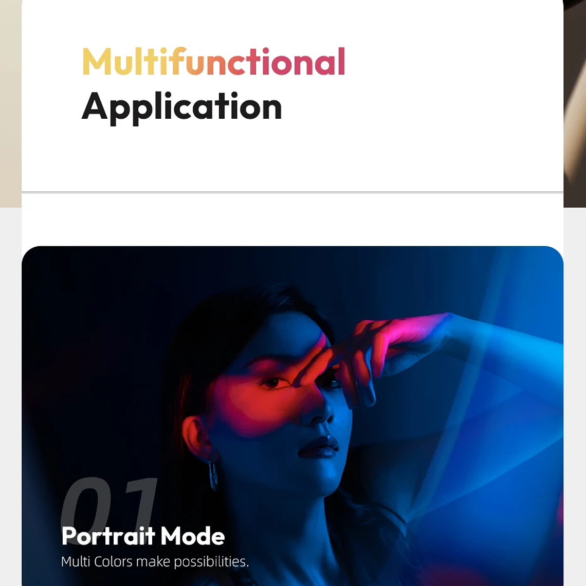 Ulanzi VL49 Mini RGB LED luz de vídeo 2700K-9000K en la cámara luz de relleno fotografía iluminación bolsillo Live Tiktok Vlog lámpara de luz 11
