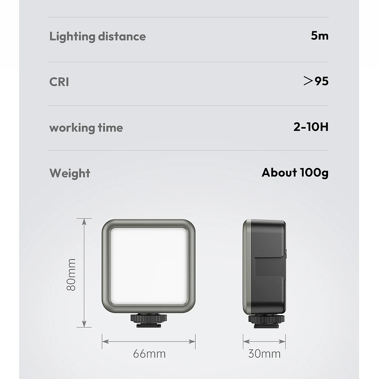 Ulanzi VL49 Mini RGB LED luz de vídeo 2700K-9000K en la cámara luz de relleno fotografía iluminación bolsillo Live Tiktok Vlog lámpara de luz 29