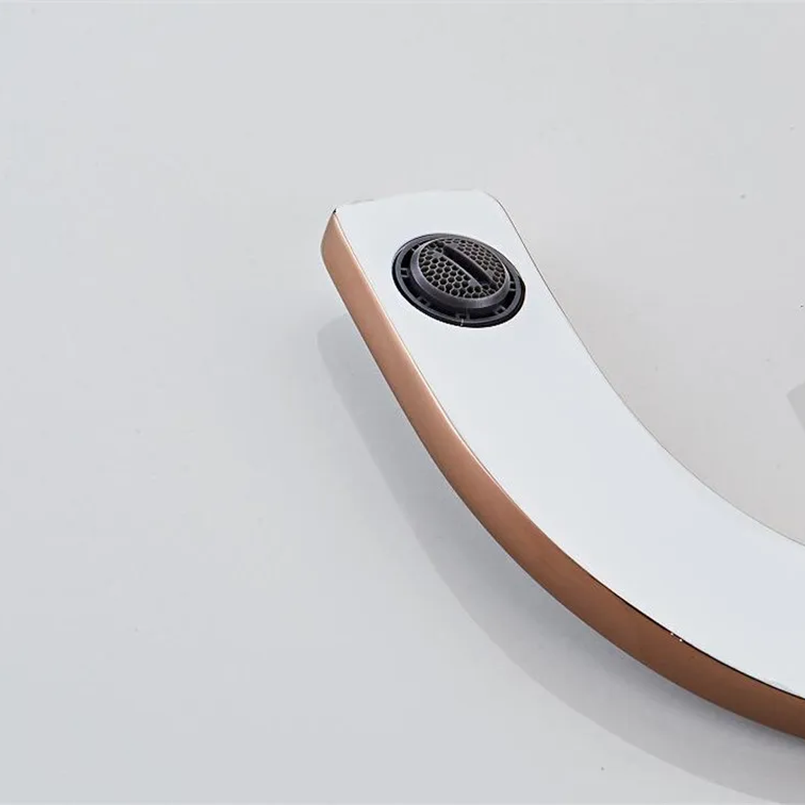 Tuqiu-grifo de latón para lavabo de baño, mezclador de agua caliente y fría, montado en cubierta, negro, oro rosa, blanco 44