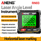 ANENG RN03 Instrumento láser de nivel de ángulo digital 360 ° Herramienta universal de inclinómetro magnético fuerte de cuatro lados con tapa automática de pantalla - Miniatura 1
