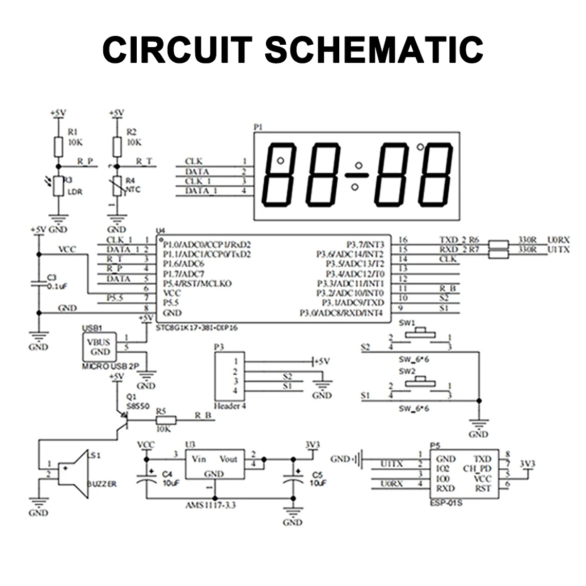 Kit de reloj electrónico inteligente con WiFi, Juego de piezas de práctica de soldadura DIY, sincronización de tiempo automática con personalizable 6