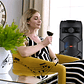 Altavoz Bluetooth portátil de 5000W, subwoofer, sistema de sonido de graves pesados, fiesta con micrófono y control remoto, luz RGB Dual de 8 