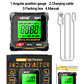 ANENG RN03 Instrumento láser de nivel de ángulo digital 360 ° Herramienta universal de inclinómetro magnético fuerte de cuatro lados con tapa automática de pantalla - Miniatura 24