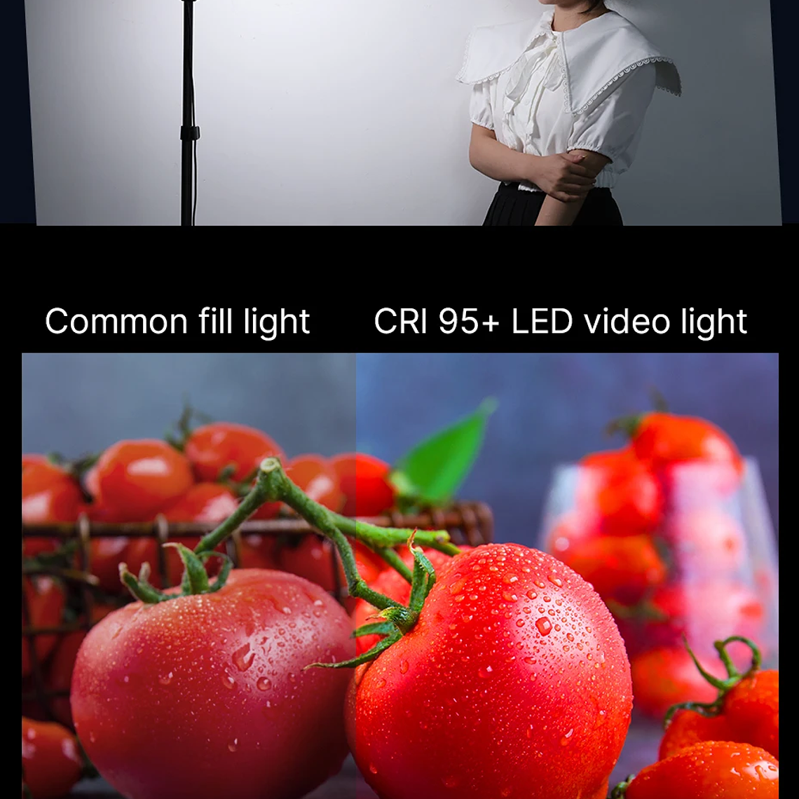 Ulanzi LT003 Luz de vídeo LED Panel de luz RGB 2500-9000K CRI 95+ 8000mAh Luz de relleno para transmisión de vídeo en vivo Tiktok Youtube 17