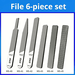 Stedi MS40-45 Lima de pulido ultrafina, lima de vidrio, modelo de plástico, herramientas de molienda para montaje, herramientas de construcción de modelos, Hobby DIY