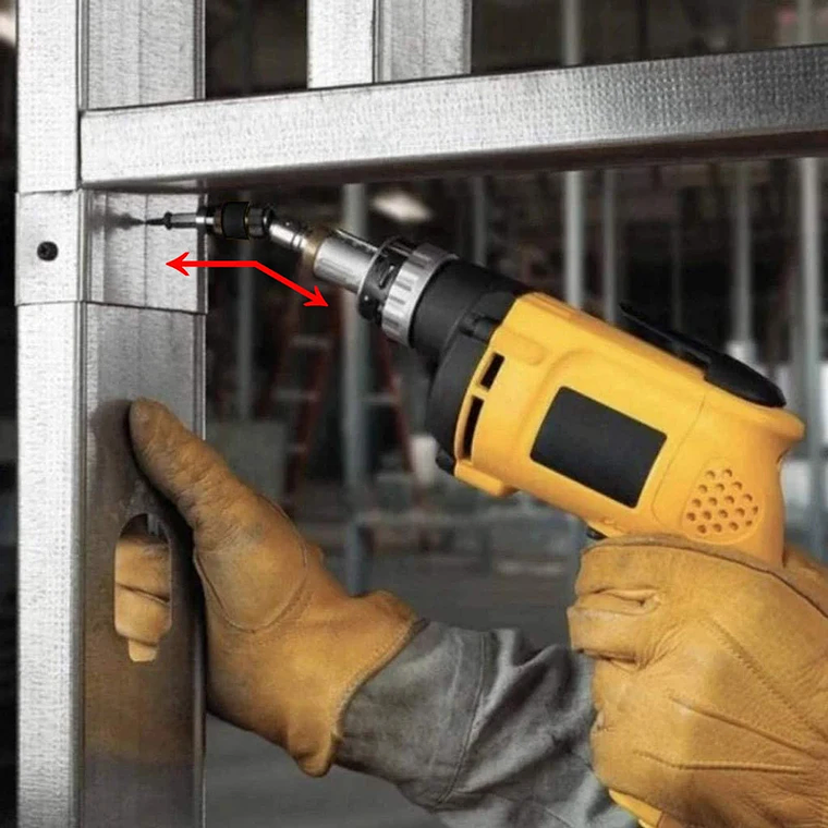 Puntas de destornillador de anillo magnético hexagonal de 1/4 