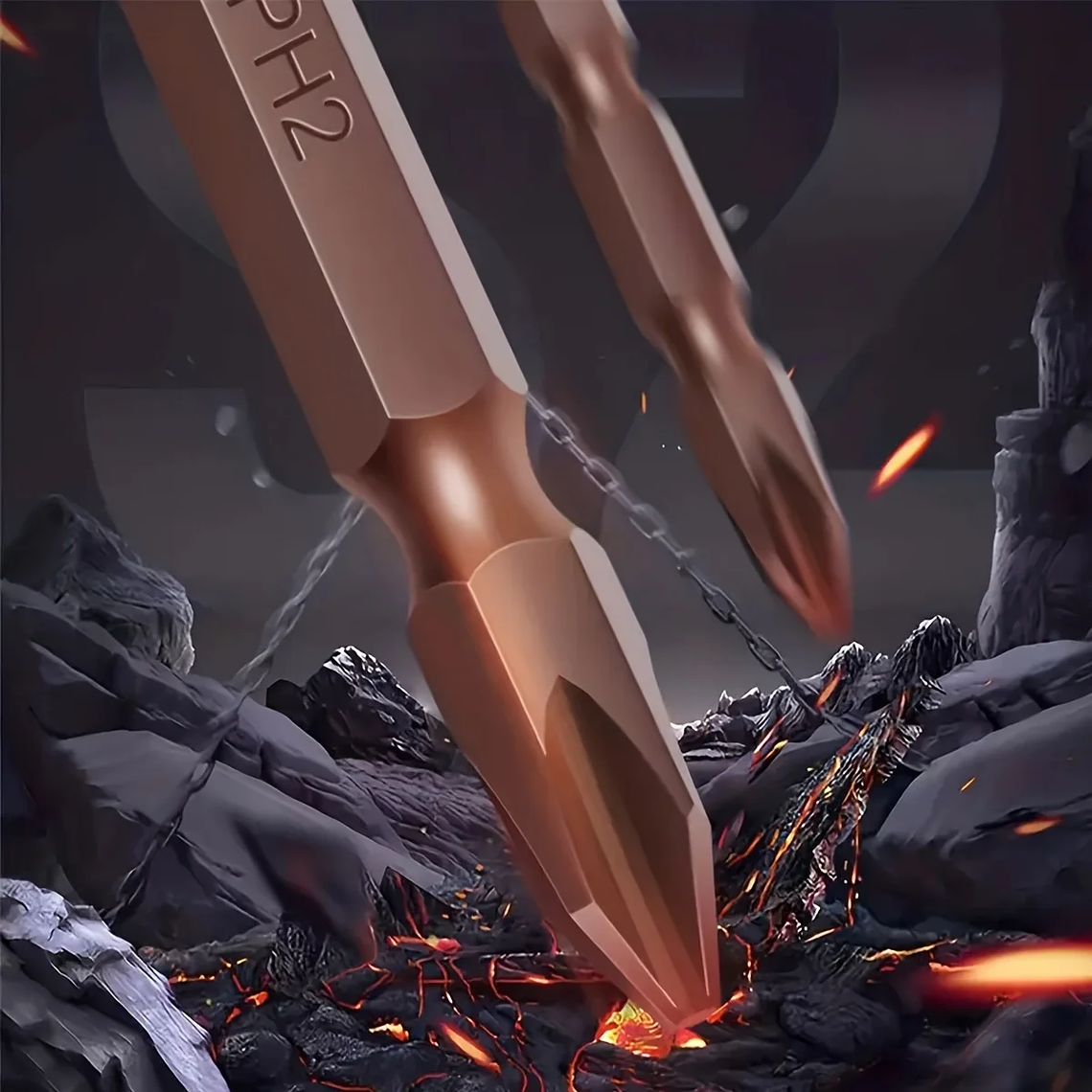 10 Uds. Destornillador Phillips magnético de doble cabeza de 6 pulgadas/150mm herramienta eléctrica de mano de acero S2 para instalación de tornillos 3