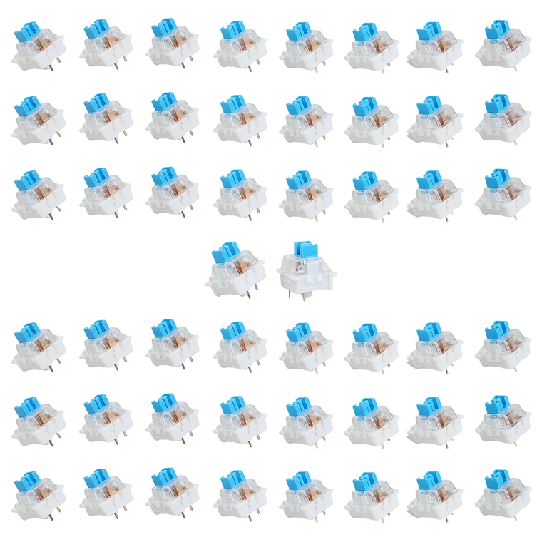 50 interruptores táctiles de 3 pines para teclado, accesorios de repuesto para teclado 6