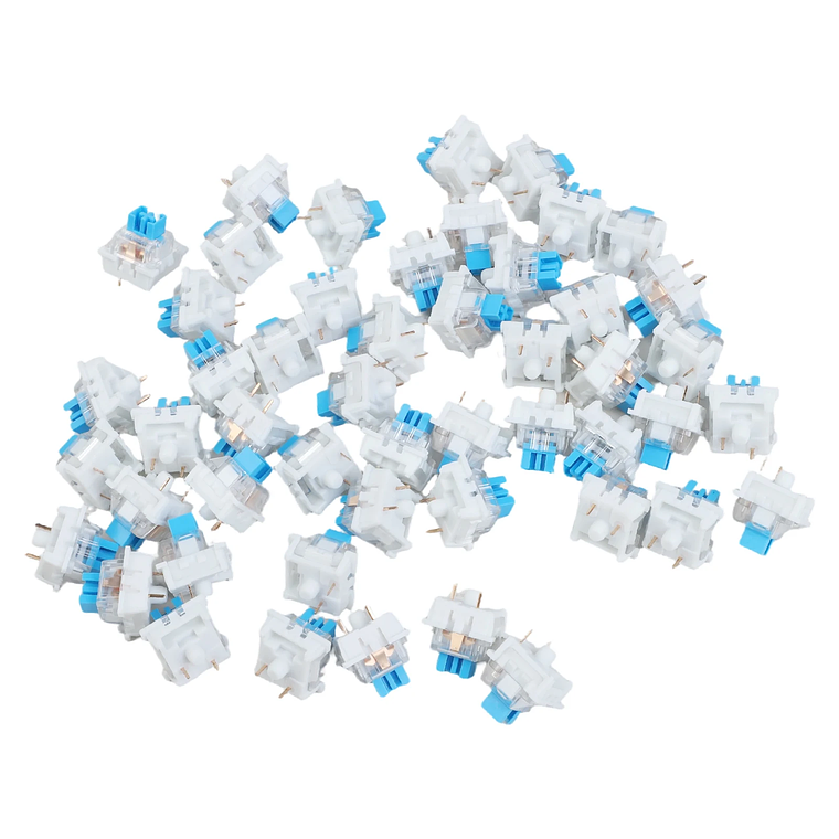 50 interruptores táctiles de 3 pines para teclado, accesorios de repuesto para teclado 7
