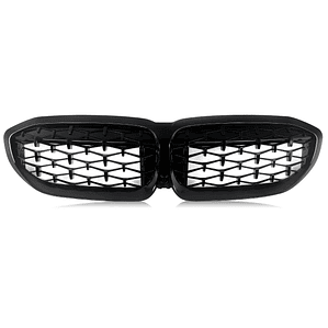 MAGICKIT para BMW Serie 3 G20 Berlina/G21 Estate 2018-2021 parrilla delantera de riñón con accesorios de coche negro brillante