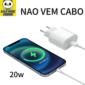 Caixinha-cargador de iPhone Turbo 20w, Original, Apple - Fonte Tomada Tipo C Turbo X Lightning para iPhonesCarregador PD Duplo D