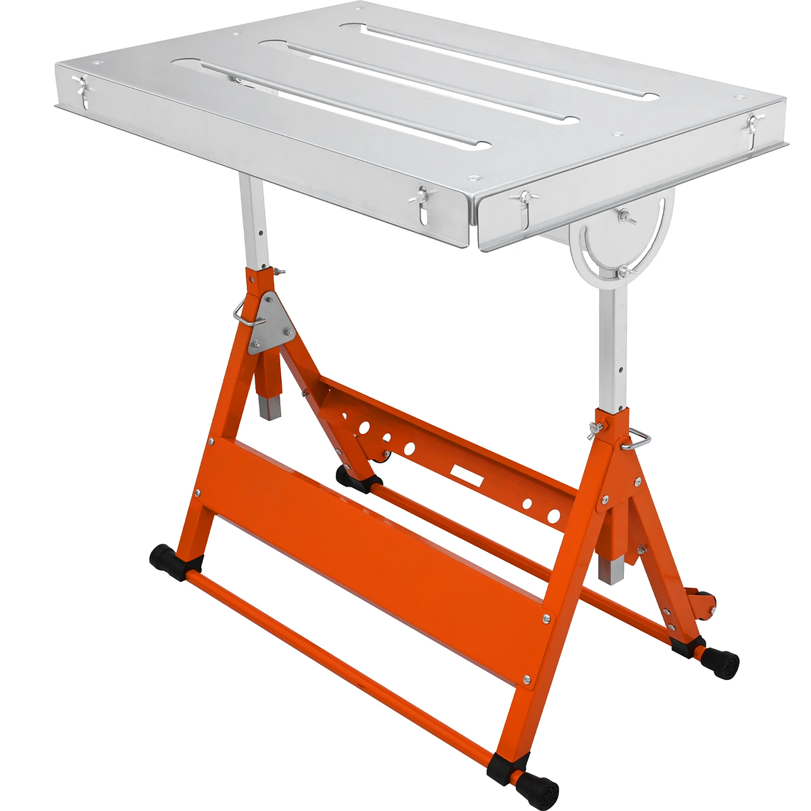 SucceBuy-mesa de soldadura plegable de 18/20/24 pulgadas, herramienta de soldadura auxiliar de mesa de acero, banco de trabajo portátil de altura Flexible para el trabajo 1