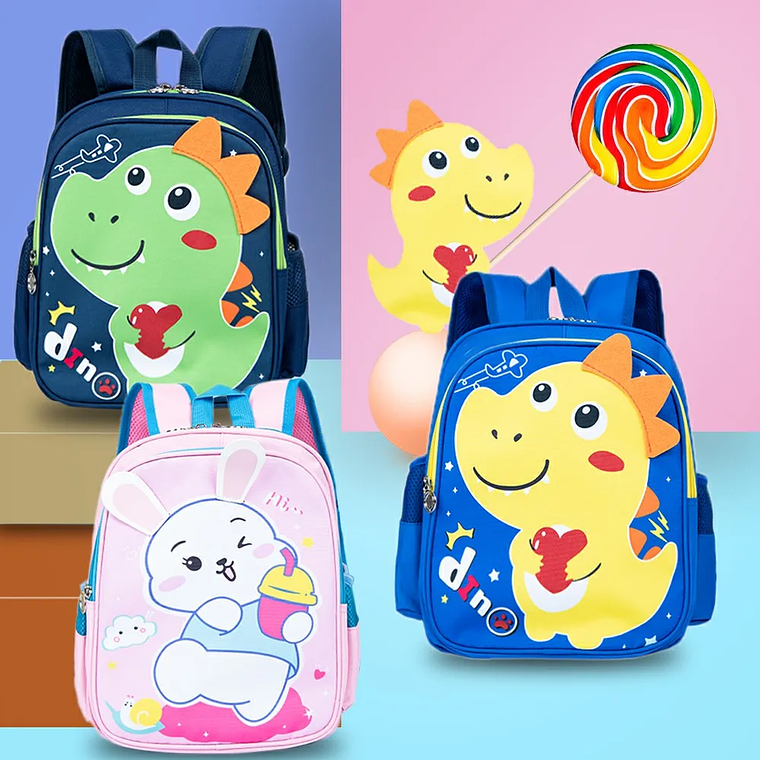 Mochila Escolar Infantil Menino Menina Bolsa Resistente 1
