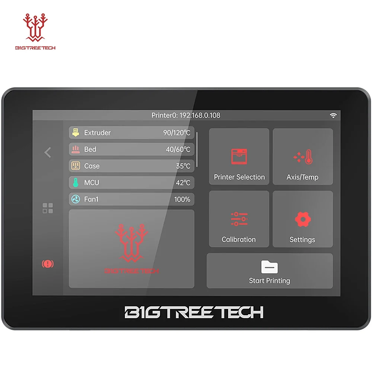 BIGTREETECH K-TOUCH 5 pulgadas pantalla táctil Control inalámbrico impresoras Klipper actualización para Voron 2,4 Creality K1 Ender 3 V1 VzBot 1