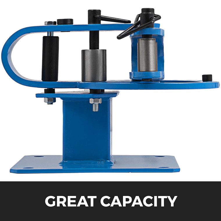 SucceBuy dobladora de tubos YP-9 banco Manual Kit de doblado de tubos de acero con 7Dies 1-3 pulgadas multifunción herramienta compacta para doblar frenos de barra plana 4