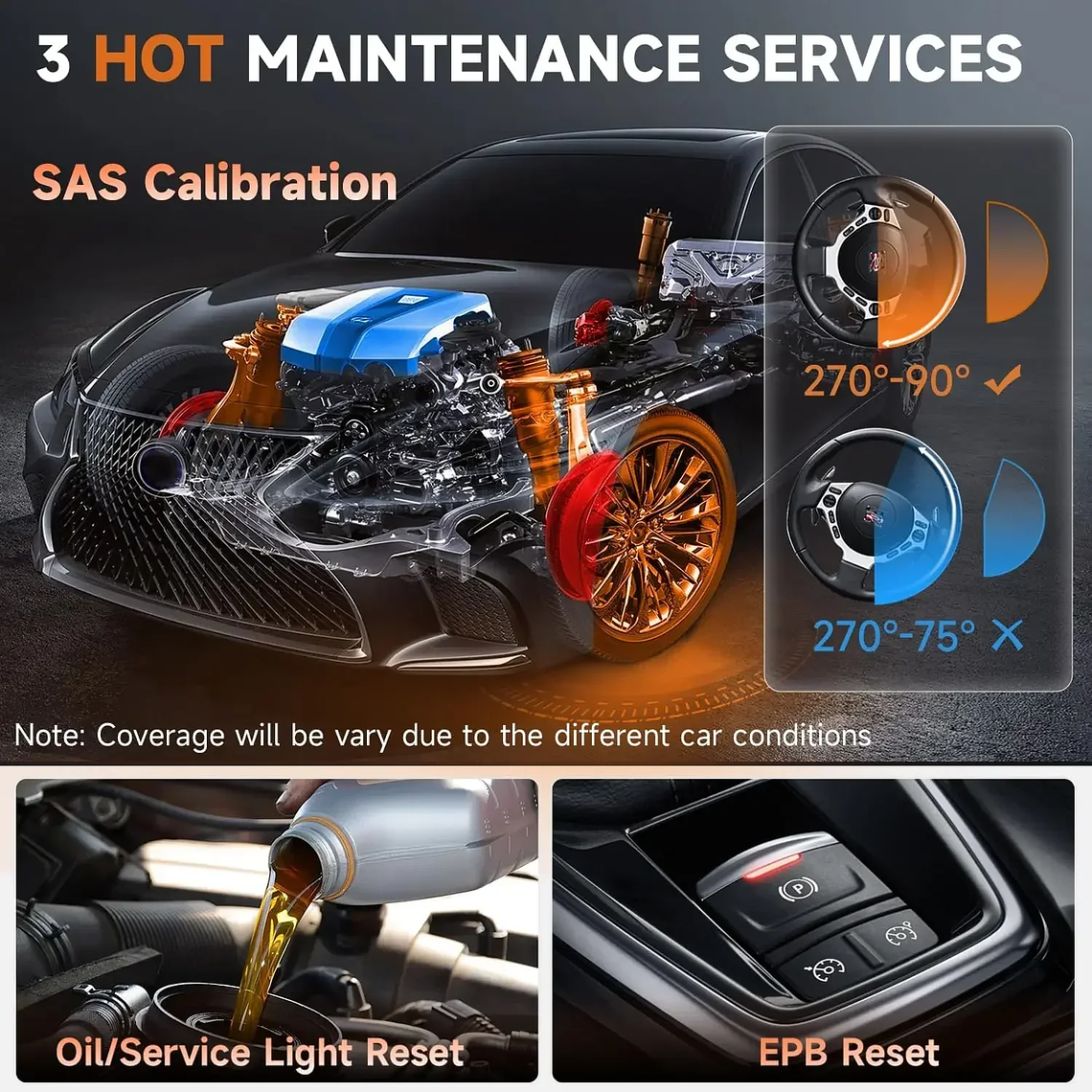 FOXWELL-escáner automotriz NT630 Plus OBD2, lector de código de reinicio de aceite, ABS, sangrado, SRS, SAS, bidireccional, herramienta de diagnóstico de coche 3