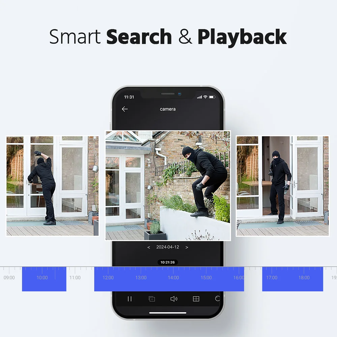 ANNKE 5MP Lite 8CH HD Video vigilancia DVR PIR detección de movimiento 5 en 1 H.265 + grabadora Digital para cámaras CCTV IP de 2MP y 3MP 3