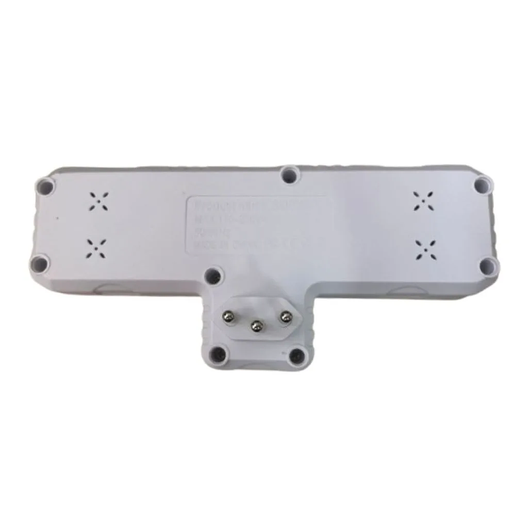 Extensión de 3 tomas, 2 USB, 1C, 1, Universal, Bivolt, 110V/220V, Sem Fio, diseño Compacto, Resistente, Ideal para Casa y Escritorio 3