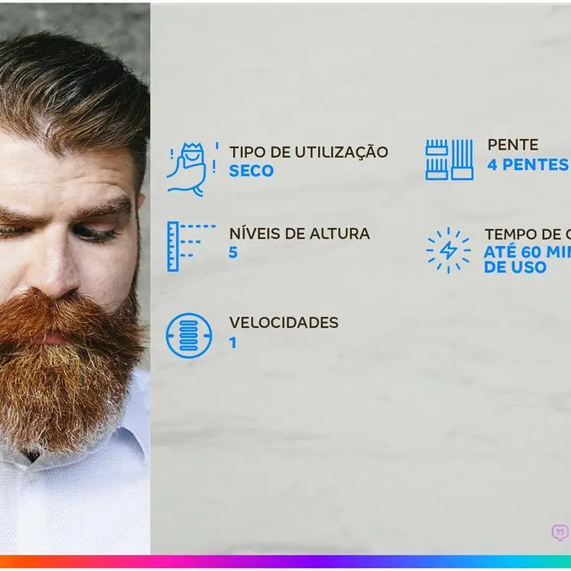 Philips Multigroom Hair Trimmer 3000 Mg3711/15 1 Velocidad con Accesorio-Bivolt 2