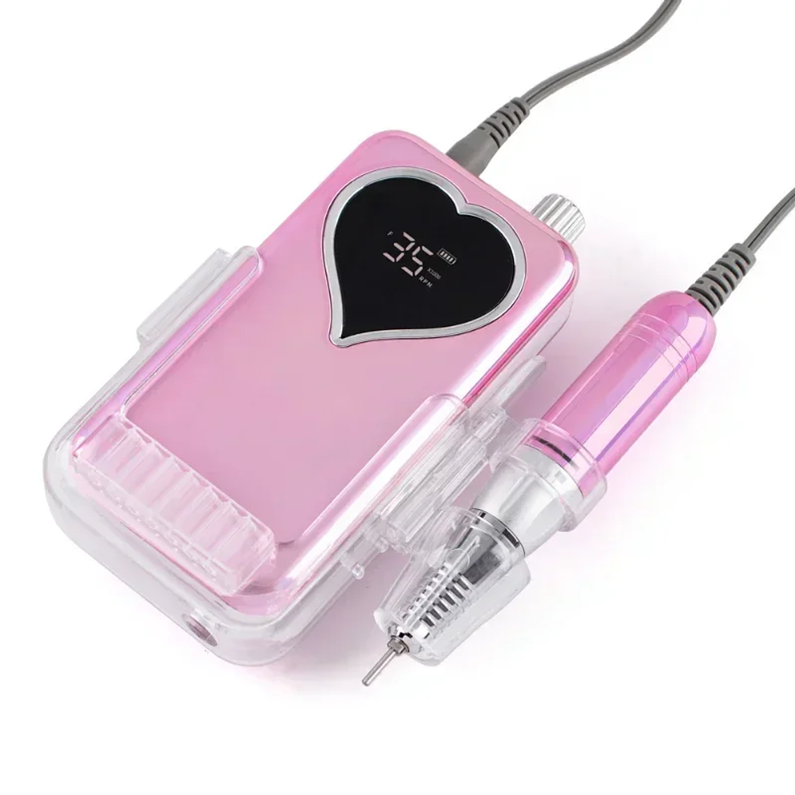 Máquina de manicura portátil sin núcleo, Motor sin núcleo de 35000RPM, pulidora de manicura, batería recargable, 35K de potencia, 65W, sin Base 6