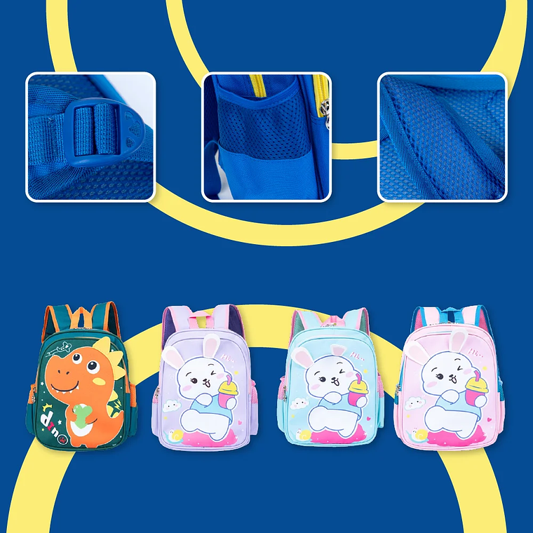 Mochila Escolar Infantil Menino Menina Bolsa Resistente 5