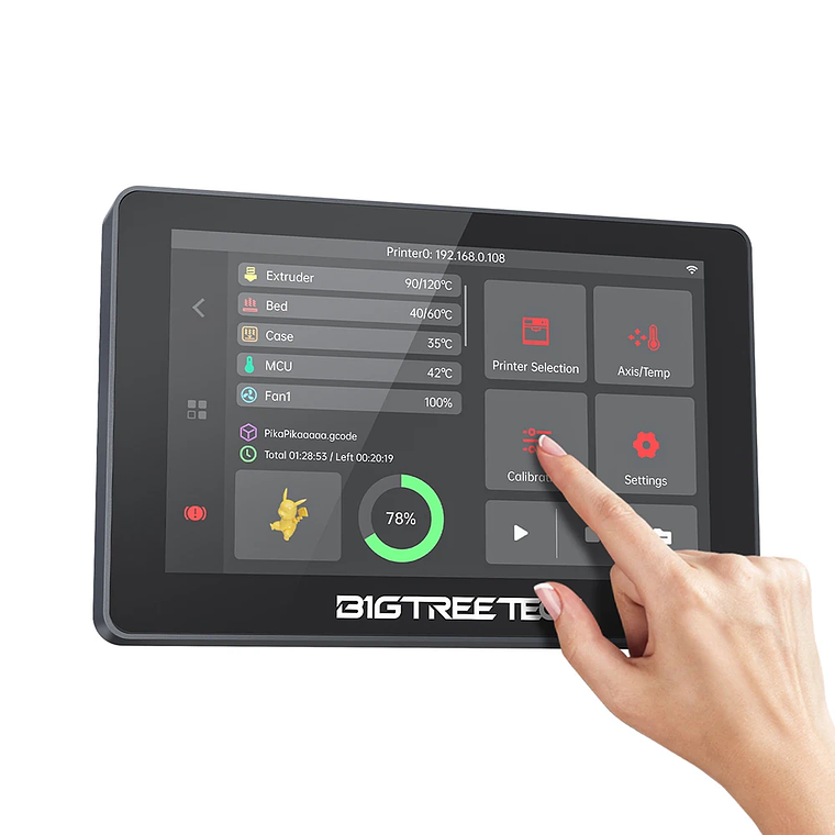 BIGTREETECH K-TOUCH 5 pulgadas pantalla táctil Control inalámbrico impresoras Klipper actualización para Voron 2,4 Creality K1 Ender 3 V1 VzBot 4