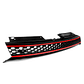 Rejilla de malla hexagonal sin Badgeless, color negro, embellecedor rojo, compatible con VW MK6 Golf GTI Jetta Sportwagen - Thumbnail 9