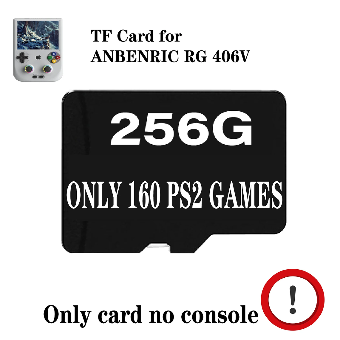 TARJETA TF PARA ANBERNIC RG 406V Consola de juegos portátil RG406V 4 