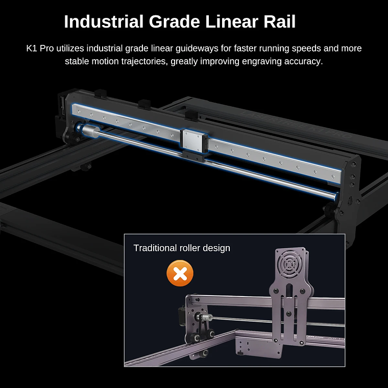 LASER TREE K1PRO grabador láser con módulo láser de 30W 40W máquina cortadora de grabado herramientas de carpintería CNC área de trabajo 400X400mm 4