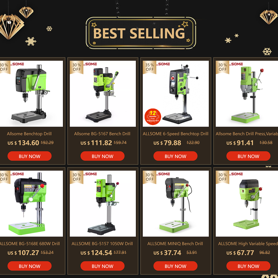 Allsome Mesa Transversal de Precisión, Tabla Cruzada con Abrazaderas Banco de Tornillo en Cruz de Trabajo mesa de coordenadas para Taladros, Fresadoras, CNC, etc. Superficie de Trabajo BG-6350 7