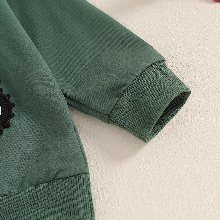 Conjunto de ropa para niños pequeños, camiseta de manga corta con estampado de dinosaurio, pantalones cortos con cintura con cordón, Verano 3