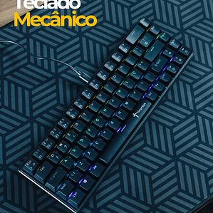 Teclado Mecânico Gamer 60% Computador Rgb Hot Swap Usb Pc