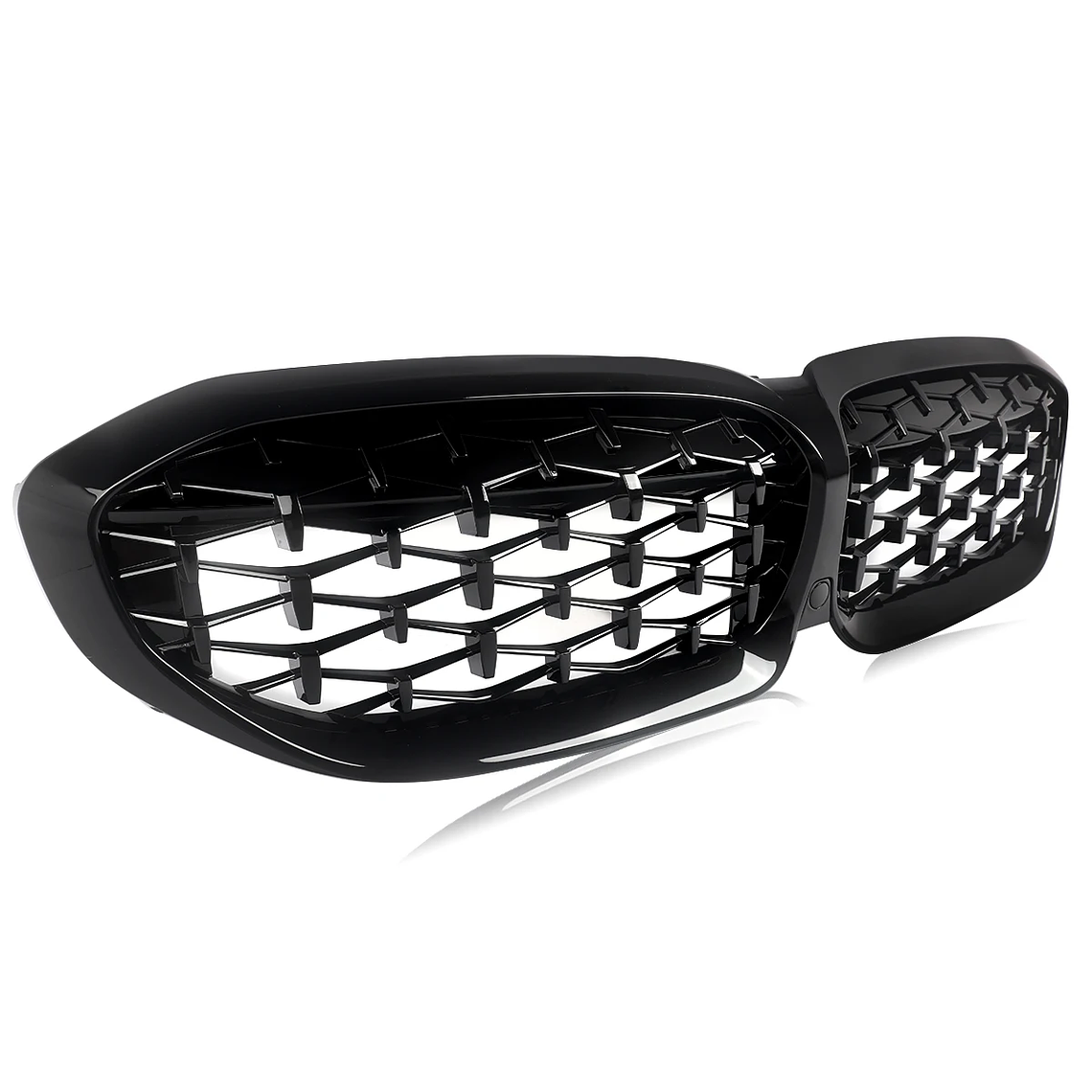 MAGICKIT para BMW Serie 3 G20 Berlina/G21 Estate 2018-2021 parrilla delantera de riñón con accesorios de coche negro brillante 8