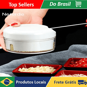 Mini procesador de alimentos trituradora de ajo manual 250 ml - Neverdie