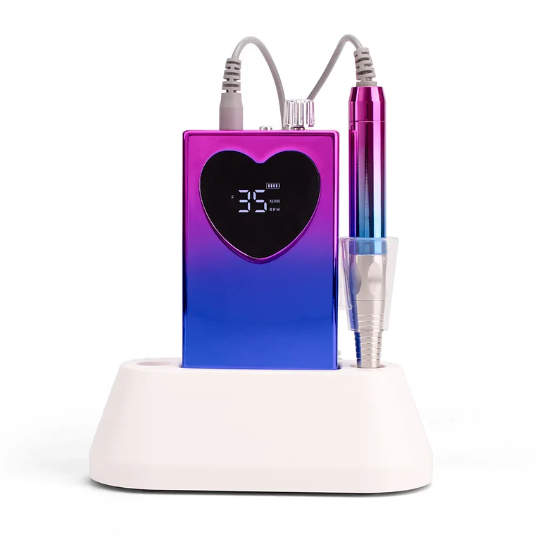 Máquina de manicura portátil sin núcleo, Motor sin núcleo de 35000RPM, pulidora de manicura, batería recargable, 35K de potencia, 65W, sin Base 9