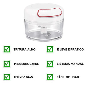 Mini procesador de alimentos trituradora de ajo manual 250 ml - Neverdie