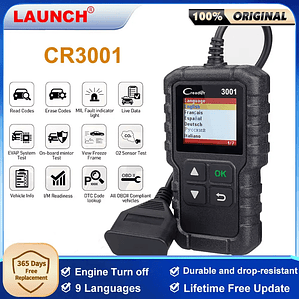 LAUNCH X431 CR3001 OBD2 escáner automotriz coche completo OBD2 herramienta de diagnóstico lector de código escáner actualización gratuita PK ELM 327