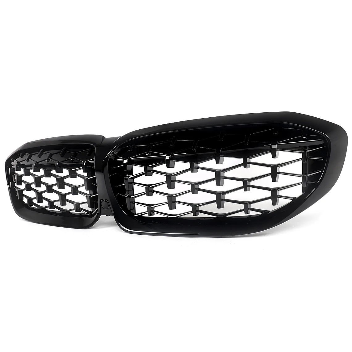 MAGICKIT para BMW Serie 3 G20 Berlina/G21 Estate 2018-2021 parrilla delantera de riñón con accesorios de coche negro brillante 9