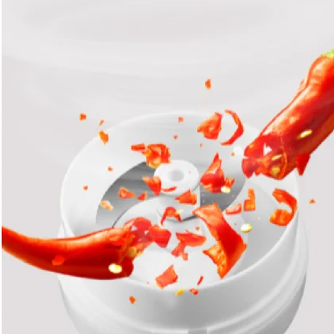 Mini procesador de alimentos trituradora de ajo manual 250 ml - Neverdie 4