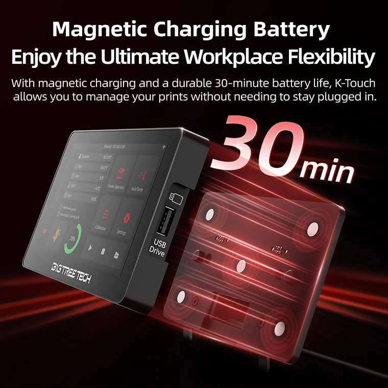 BIGTREETECH K-TOUCH 5 pulgadas pantalla táctil Control inalámbrico impresoras Klipper actualización para Voron 2,4 Creality K1 Ender 3 V1 VzBot 15