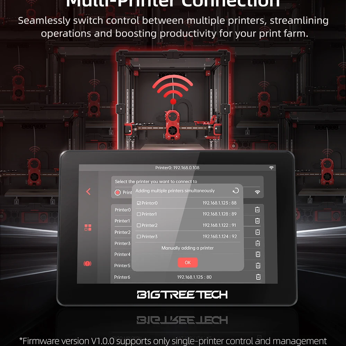 BIGTREETECH K-TOUCH 5 pulgadas pantalla táctil Control inalámbrico impresoras Klipper actualización para Voron 2,4 Creality K1 Ender 3 V1 VzBot 16